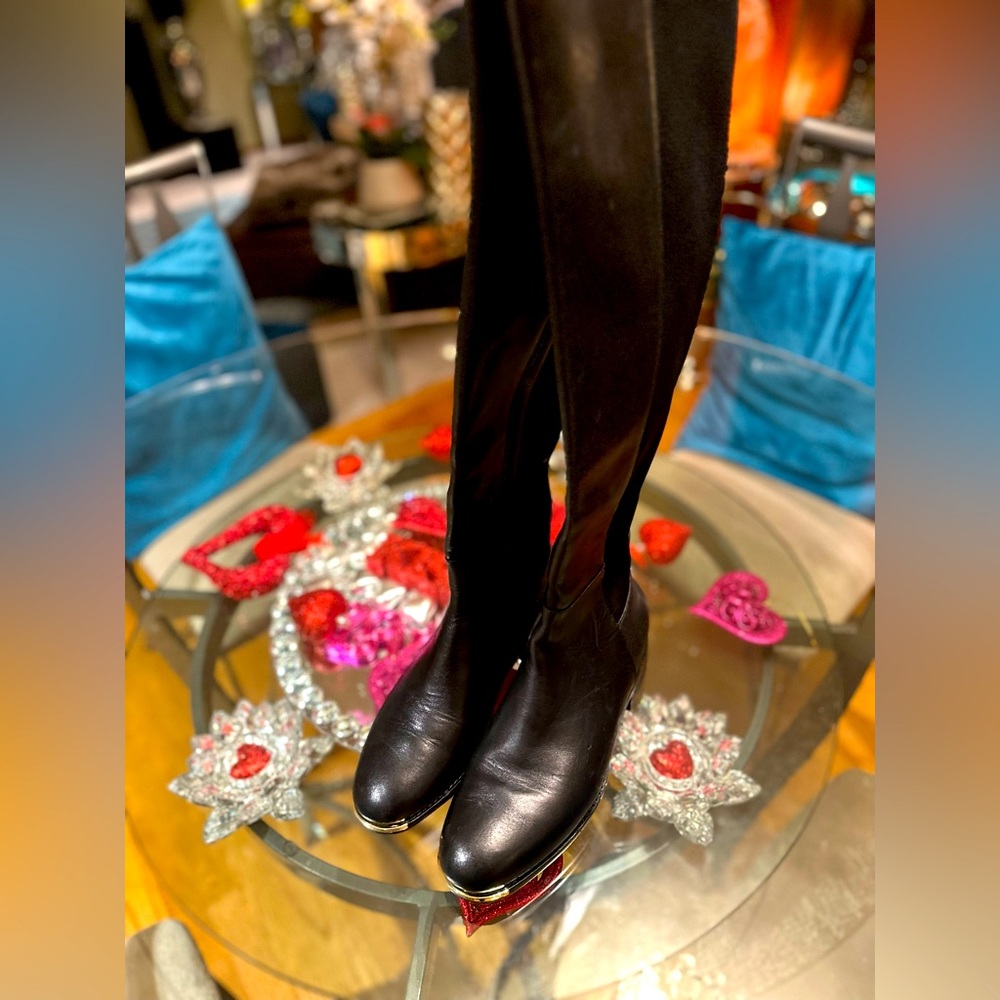 Black over the knee Cole Haan boots 🖤